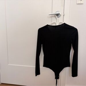 Classic Black Long-Sleeve Bodysuit